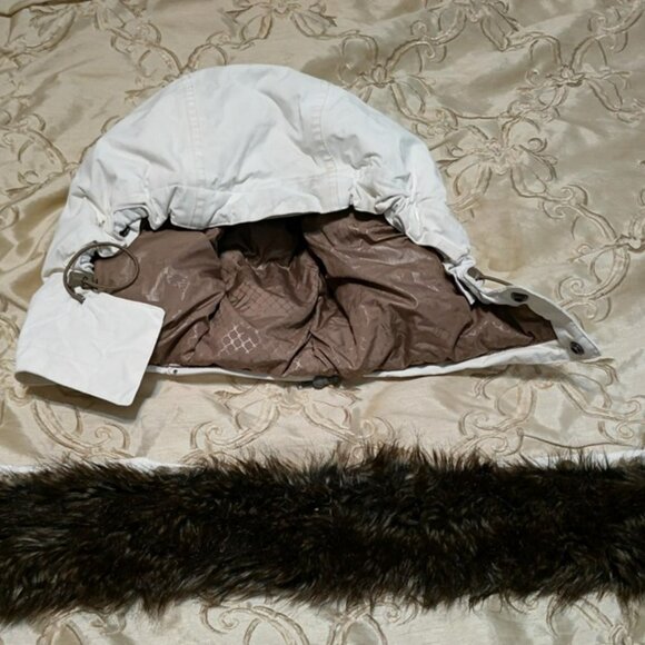 The North Face heavy snowboarding jacket 3XL with hood and fur trim piece - Picture 5 of 11